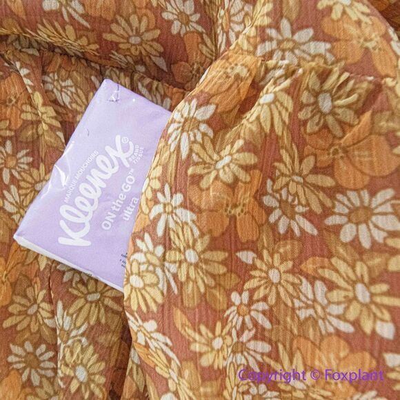 New! Madewell *flawed* Georgette Ruffle-Sleeve Tiered Midi Dress Daisy Meadow 10 - Picture 13 of 16